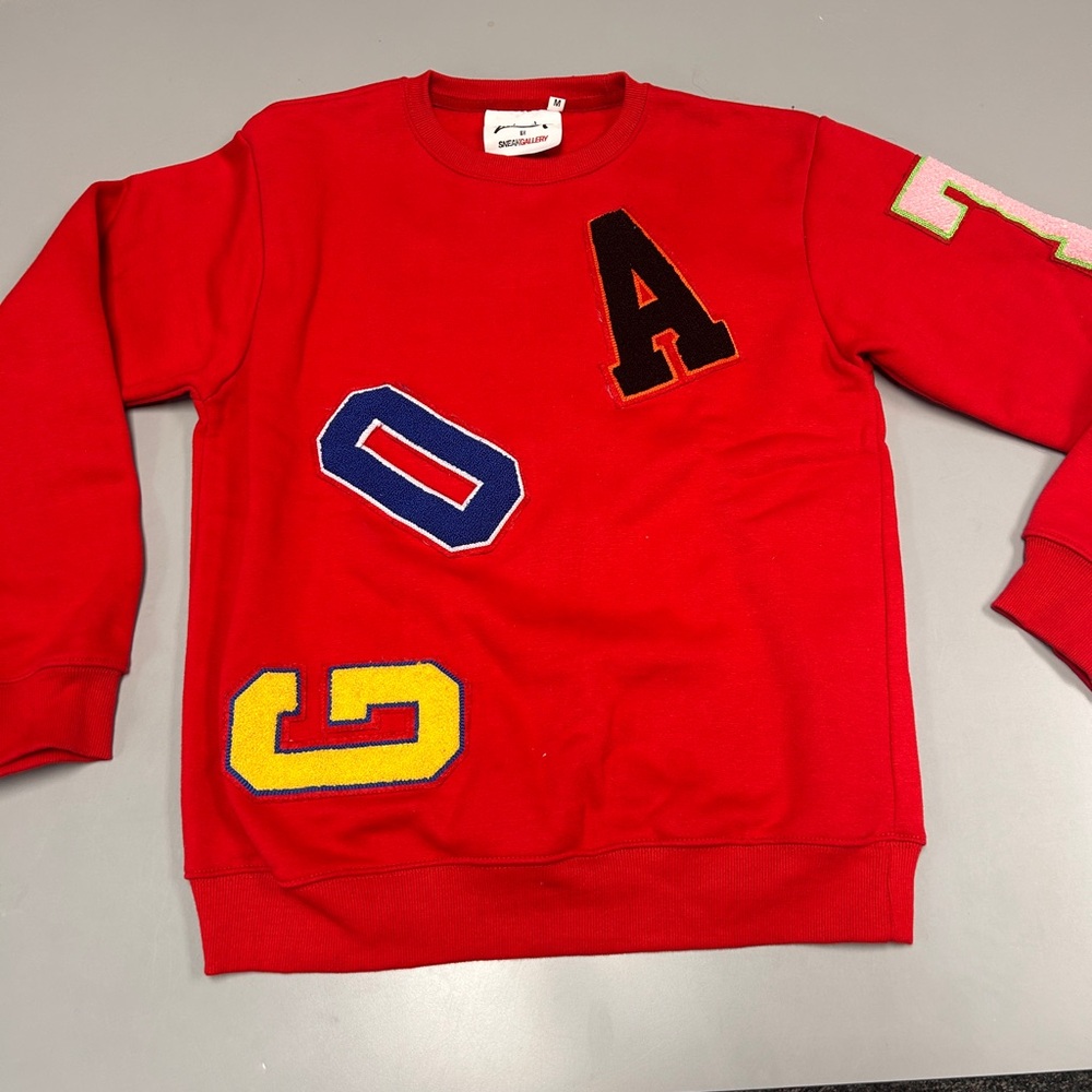 Laced Up Sneak Gallery GOAT Sweatshirt Crewneck Red Mens Medium